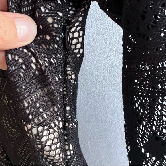 Free People  Talk that Talk Peter Pan Collar Fit and Flare Lace Dress - Picture 13 of 16